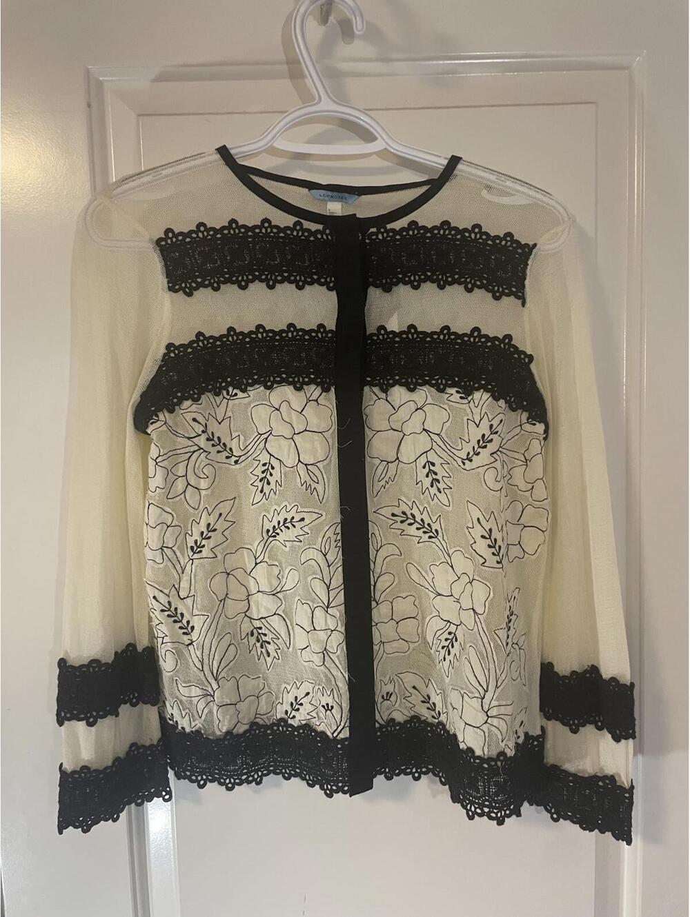 NWT Anthropologie Leifnotes Lace Floral Romantic Cottagecore Cardigan Size 2